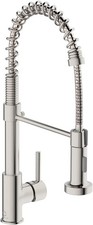 Kitchen Faucet, Commercial Kitchen Sink Faucets with Pull Down Sprayer Stainless