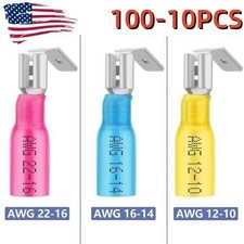 Piggyback Heat Shrink Quick Disconnect Terminal Connector 22-10AWG Crimp Wire US
