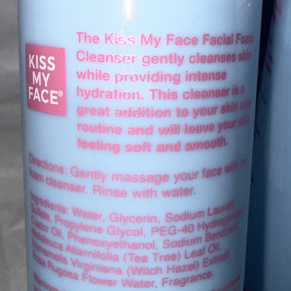 LIMPIADOR DE ESPUMA FACIAL KISS MY FACE Cepillo Suave-Té Verde-Bruja Avellana-Agua Rosa Foto 4 de 4