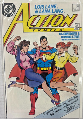 Action Comics #597 1988 DC Superman Lois Lane Lana Lang Byrne VF Free Ship