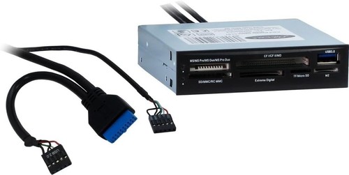 Inter-Tech 88884054 AC Cardreader CI-01 BK, 3,5" intern, USB 3.0 - Photo 2/3