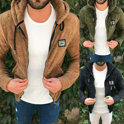 teddy bear fleece hoodie mens
