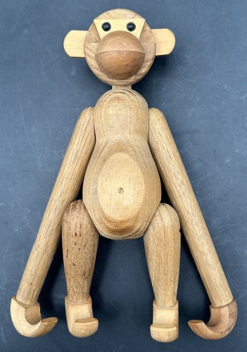 Vintage Kay Bojesen Style Teak Wood Hanging Monkey Japan MCM - Picture 7 of 17
