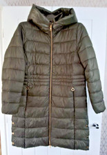 Bn Designer Xxl Fit Uk Sz 16 Khaki Esprit 3m Thinsulate Hooded Quilted Coat
