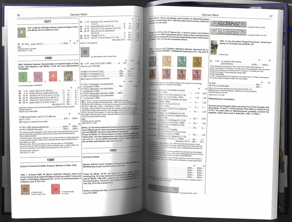 Michel German Reich Stamp Catalogue 2021 1st Edition in English Hardcover |  eBay
