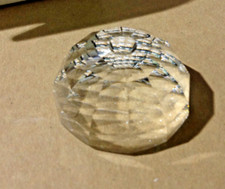 Swarovski Crystal: VEGA Large 62mm Facetted Half Ball Paperweight - Clear
