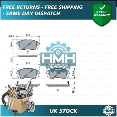 Fits Kia Sportage 2004-2015 Hyundai ix35 2010-2015 HMH Front Brake Pads Set