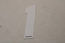 OLD MID SCHOOL BMX NUMBER PLATE STICKER DECAL - 3" - STOCK A - 63