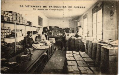 CPA PARIS 8e 63, avenue Champs Elysees Vetement du Prisonnier Guerre (1248643)