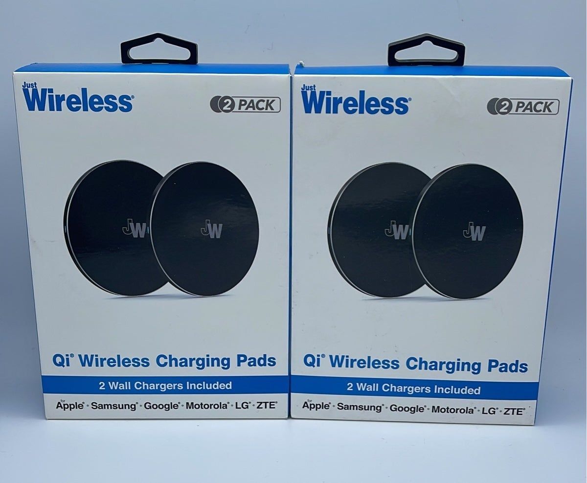 Bundle of 2 Qi Wireless Charging Pads 2 pack