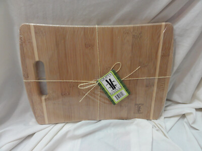 Simply Bamboo ~ Wood Cutting Board 14'' x 10'' x 0.75'' ~ Malibu Bamboo ~ New in pa