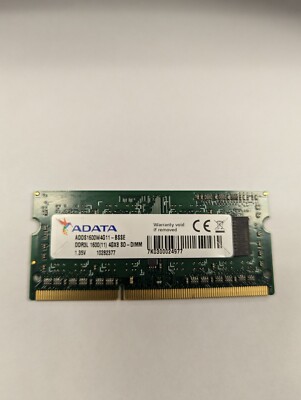 ADATA 4GB DDR3L 1600MHz 4Gx8 SO-DIMM 260-Pin DRAM Memory ADDS1600W4G11-BSSE