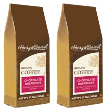 Harry & David, Chocolate Raspberry Ground Coffee, 2/12 oz bags