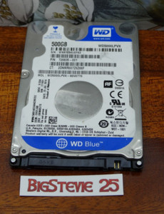 Western Digital Blue 500 GB 2,5" SATA 5400 1/MIN Laptop-Festplatte getestet KOSTENLOSER VERSAND