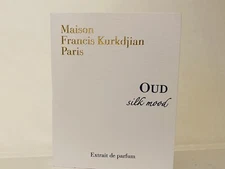 Maison Francis Kurkdjian OUD SILK MOOD Extrait de Parfum .06oz/2ml CARDED SAMPLE