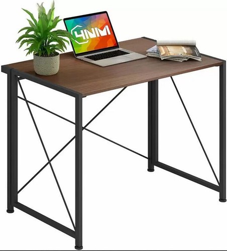 THEVEPON Folding Computer Desk Foldable Study Writing Table Laptop Home Office