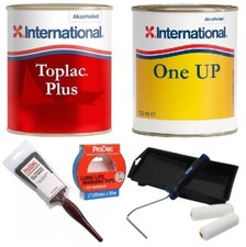 750ML International TOPLAC PLUS KIT Gloss Boat Yacht Paint Enamel ONE UP Primer