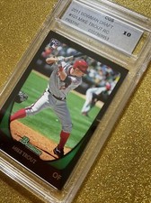 2011 BOWMAN DRAFT MIKE TROUT ROOKIE RC #101 CGS 10 MINT C STORE NAME WCG READ