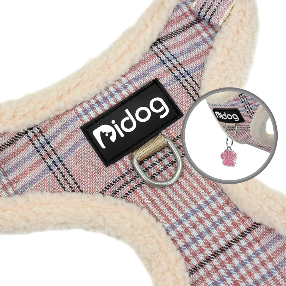 Dog Harness and Leash set Soft Warm Fleece Vest for Small Dogs Puppy Cat Walking