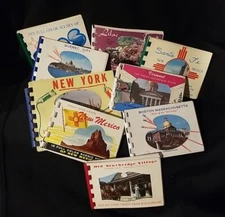  Mini Postcard Albums, Full Color Scenic Views  Full Lot 9 Albums 