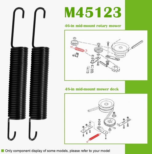 Mower Deck Idler Tightener Spring M45123 Fit for John Deere Riding Mower 120 140 - Picture 4 of 9