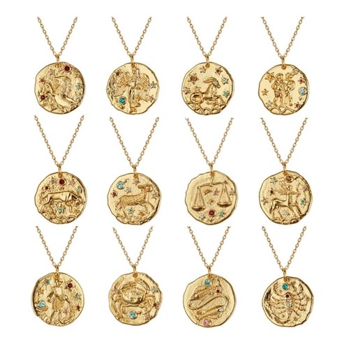 Gold plated Zodiac Gem Constellation 