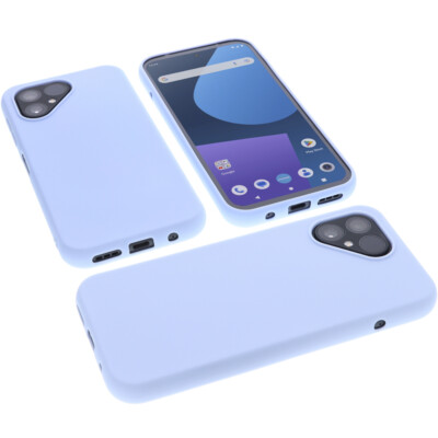 Hülle für Fairphone 5 Tasche Schutz Handytasche TPU Gummi Case Blau