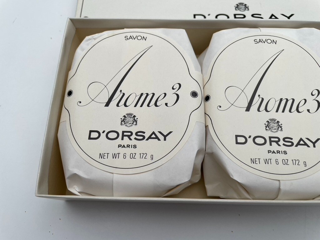 Savon vintage Arôme 3 D'Orsay Paris | Coffret 172g authentique avec boîte d'origine