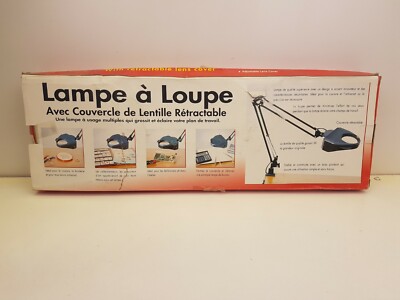 Desk Magnifying Lamp With Clamp Loupe Craft Glass Lab Work Light Magnifier Salon