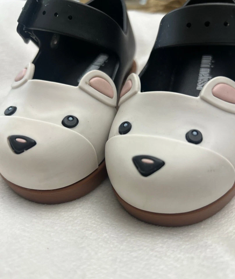 Mini Oso Melissa Maggie Mary Jane Negro/Blanco/Marrón Talla 5 Foto 3 de 4