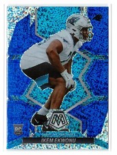 2022 Panini Mosaic IKEM EKWONU RC BLUE SPARKLE SP PARALLEL PRIZM #369 PANTHERS