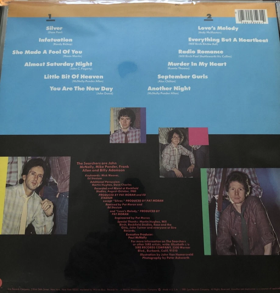 Mint- The Searchers Love’s Melodies Sire Records 1981 1st Edition Stereo LP Foto 2 de 4