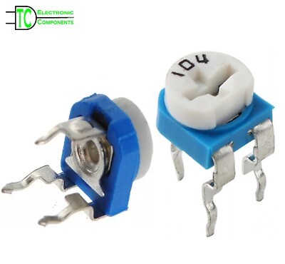 RM065 Trimmpotentiometer variabler Widerstand 100 Ohm bis 1M Ohm horizontal