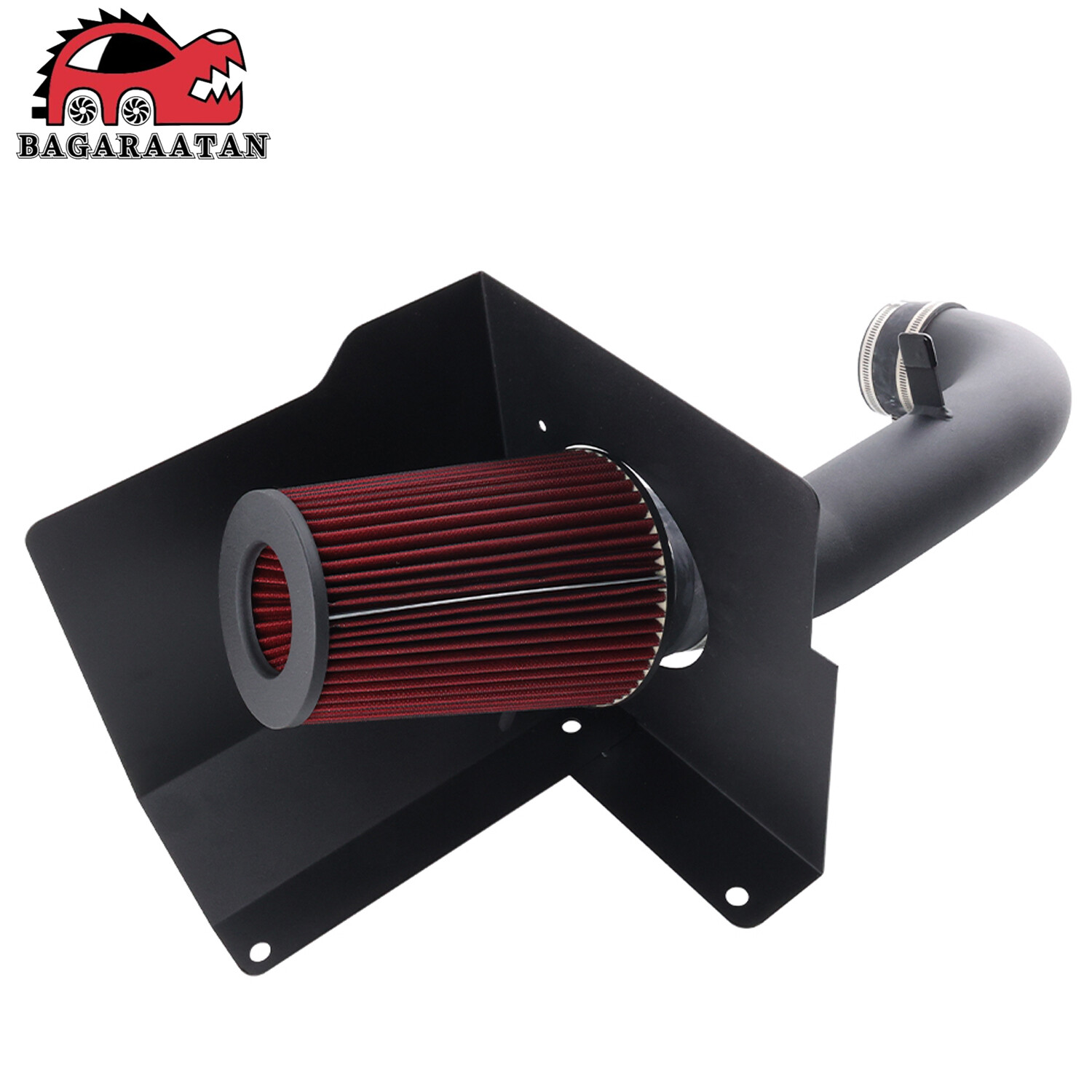 Cold Air Intake System + Red Filter For 07-08 GMC Tahoe Yukon 4.8 5.3L V8 Engine