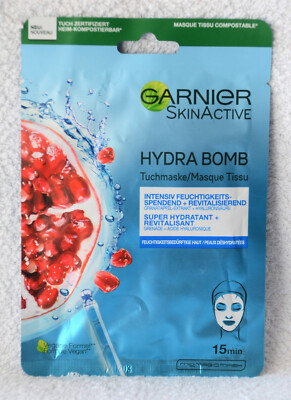 GARNIER SkinActive HYDRA BOMB  Tuchmaske + Hyaluronsäure - Neu