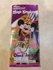 2016 Walt Disney World Park Map Guide Magic Kingdom
