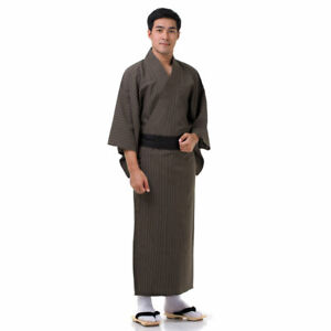 Japanischer Herren Yukata Kimono Obi Morgenmantel Japan Samurai Cosplay Kostum Ebay