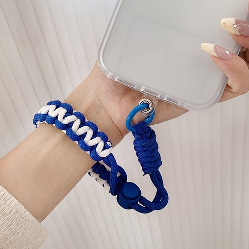 Anti-Lost Phone Case Braided Lanyard Braided Colorful Wrist Straps Bag Hanging - 第 11/19 張圖片