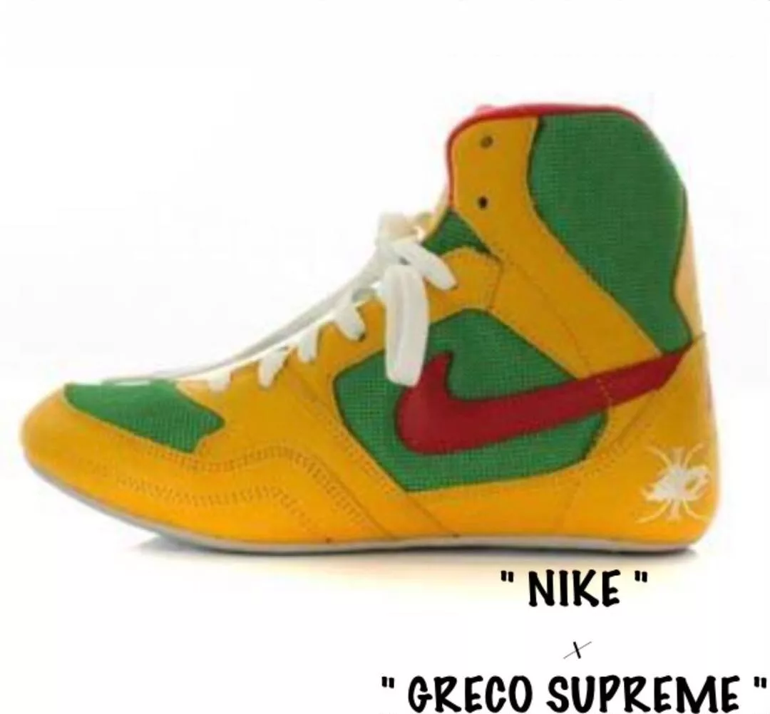 Nike Greco Supreme Nakata Hidetoshi Wrestling Shoes High Cut Men S Us10 Vintage