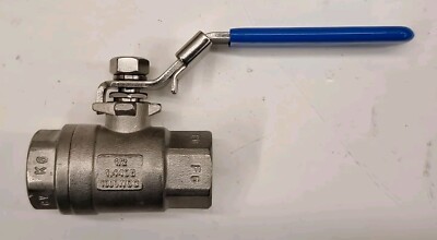 Econ 7752 NPT Kugelhahn + Sicherung G1/2'' IG Edelstahl 1.4408  Absperrhahn
