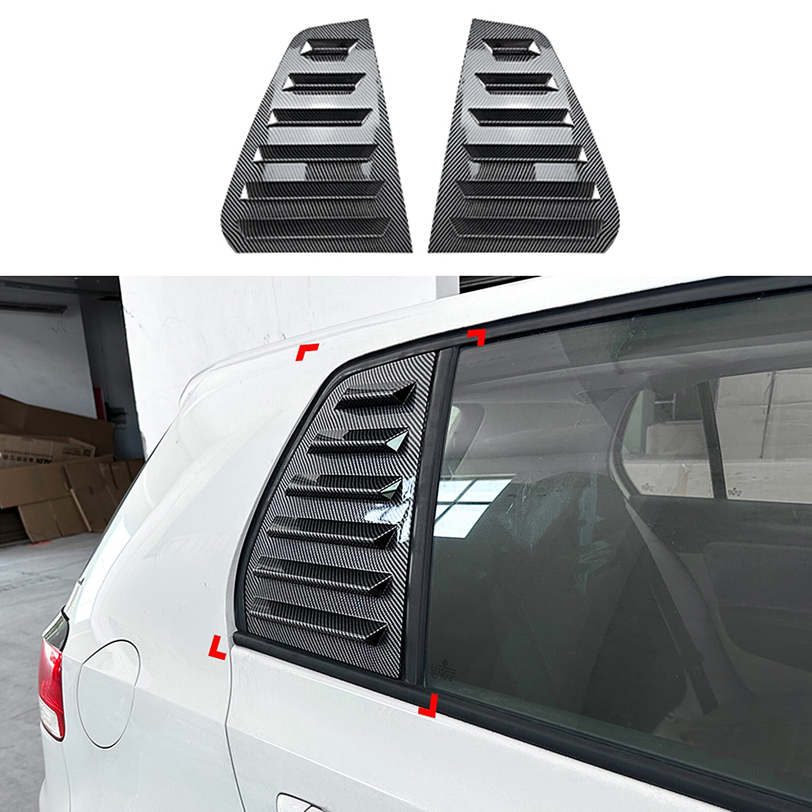 Volkswagen Golf 6 MK6 2008-2012 Rear Window Louver Shutter Trim Cover