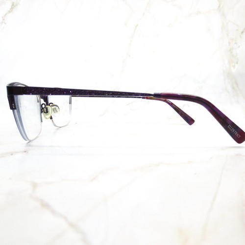 Ellen Tracy Abbey Eyeglasses Frame Women Purple Metal Half Rim Cat Eye 50-17-130 - Picture 3 of 8