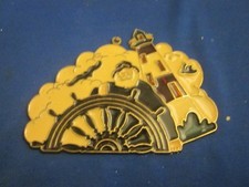 CAPTAIN  LIGHTHOUSE SUN CATCHER STAINED GLASS OR PLASTIC