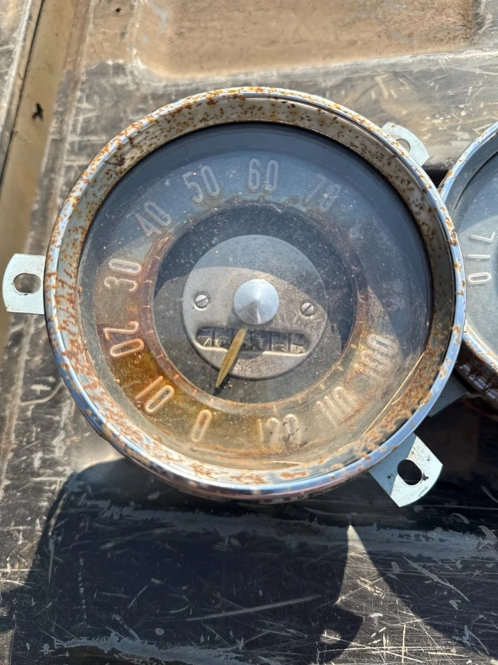 Lot Of 3 Vintage OEM 1955 Buick Special Century Roadmaster Instrument Gauges - Imagem 2 de 4