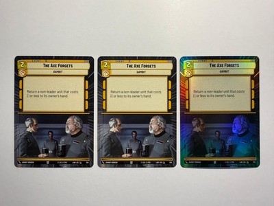 The Axe Forgets (Hyperspace) 510 SWU A Lawless Time Playset x1 Foil