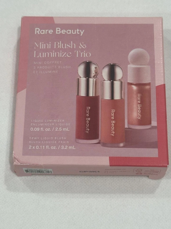 Rare Beauty Limited Edition Min Blush & Luminze Trio -Beloved -Virtue-Enliven - Image 2 of 4
