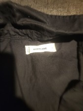 Everlane Women's Black Sleeveless Dress Size Small 100% European Linen Midi
