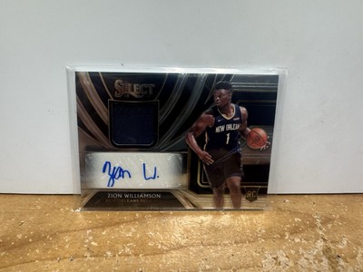 2019-20 Panini Select - Rookie Jersey Autographs Zion Williamson #RJA-ZWL...