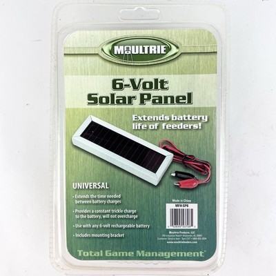 Moultrie 6-Volt Universal Solar Panel w/ Mounting Bracket MFH-SP6