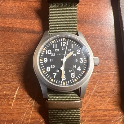 HAMILTON Khaki Field Mechanical Stainless Steel 42mm Mechanical Wristwatch 